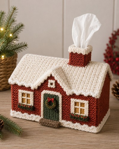 Christmas cottagetissue box - cottagetissue,