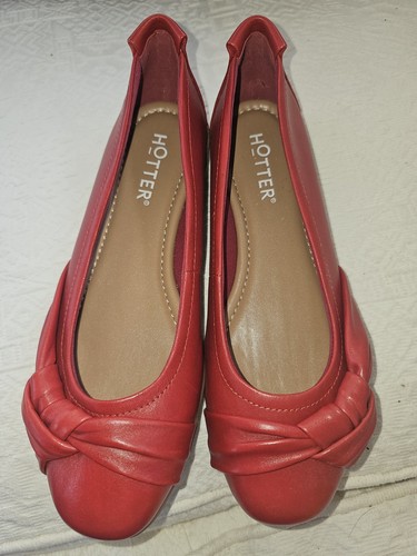 Hotter ladies red - red, leather