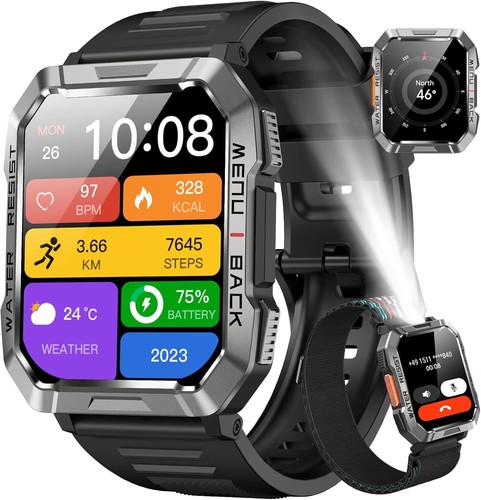 Military smart watch for men - smart,