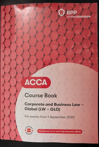 Acca bpp course book lw - acca,