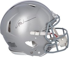 Garrett Wilson Ohio State Buckeyes Signed Riddell Speed Authentic Helmet