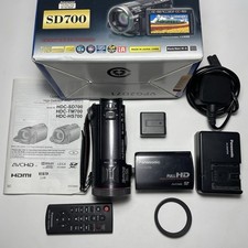 Panasonic HDC-SD700 Full HD Video Camera Camcorder Tested + Charger, Batt, Guide