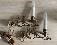 Pair Art Nouveau Wall Lamps
