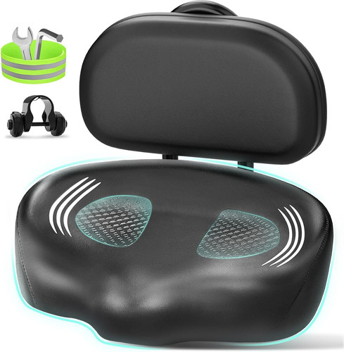 Noseless wide bike seat - noseless,