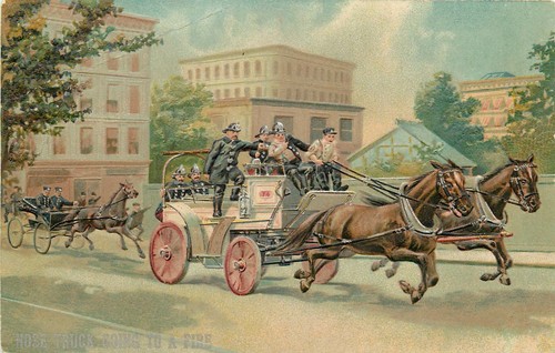 Fire department hose - hose, truck