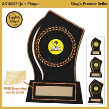QUIZ Presentation Plaque Trophy Award / Trophies, FREE Engraving, FAST Dispatch
