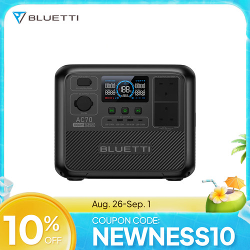 Bluetti ac70 1000w portable - bluetti,