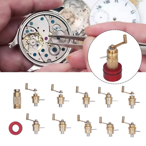 Mainspring winder set - winder, brass