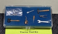 8PC Dollhouse Miniatures 1:12 Scale Vintage Farm Tractor Tools Set Kit. Oil Can