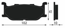 FRONT BRAKE PAD 5S7 W0045 00