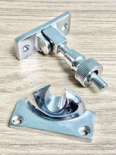 Vintage solid brass chrome - vintage,