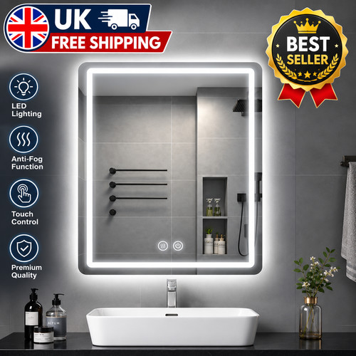 Llluminated bathroom mirror - bathroom,