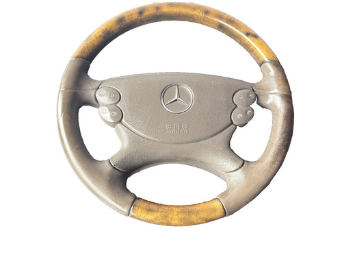 Wooden steering wheel cls - wheel, sl