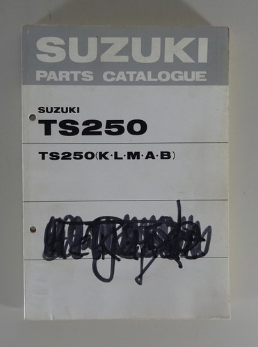 Parts catalogue suzuki 250 - catalogue, ts