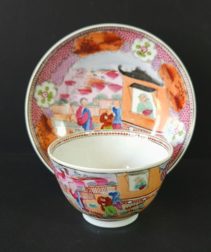Newhall porcelain tea bowl - newhall, .