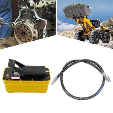 Air Hydraulic Jack Pump Rotary Lift Auto Body Frame Machines 1/4NPT+Air Hose USA