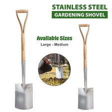 Digging Trench Drainage Shovel Heavy Duty Garden Spade Digger with Ash Wood Hand