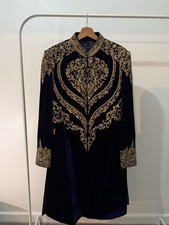 Blue Groom Sherwani Wedding