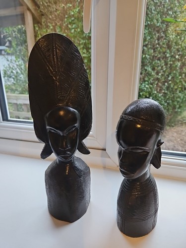 Pair vintage african - of,