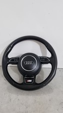 AUDI A6 C7 S-LINE MULTIFUNCTION LEATHER COMPLETE STEERING WHEEL WITH AR BAG 