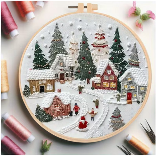 Embroidery hoop kit 20cm - embroidery, 20cm/7.87"
