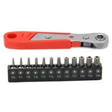 Multi Purpose Magnetic Screwdriver Set with Right Angle Design and Bits
