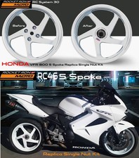 Honda VFR 800 RC46   5 Spoke Replica Single Nut Kit (White)