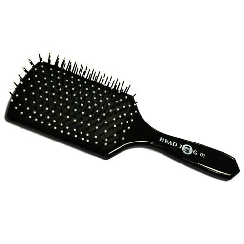 Head jog black paddle brush - head,