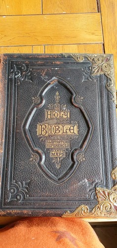 Antique 1870 family bible - 1870,