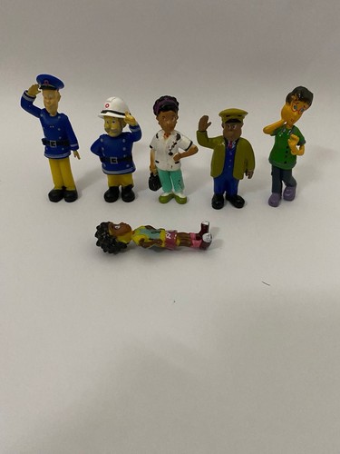 Fireman sam 6pcs figures - sam,