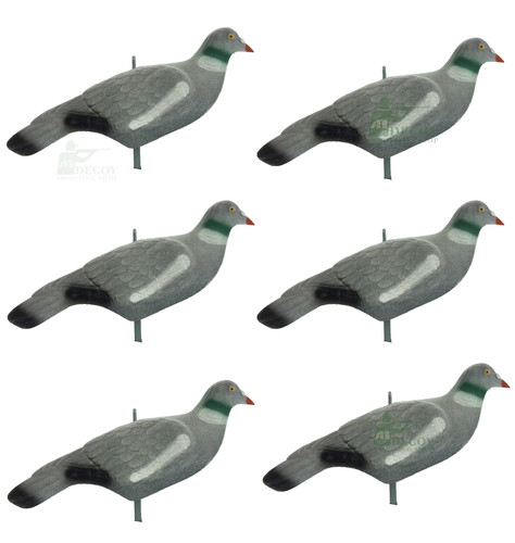 Flocked pigeon shell - flocked, decoy