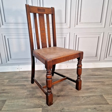 Vintage Oak Dining Chair –