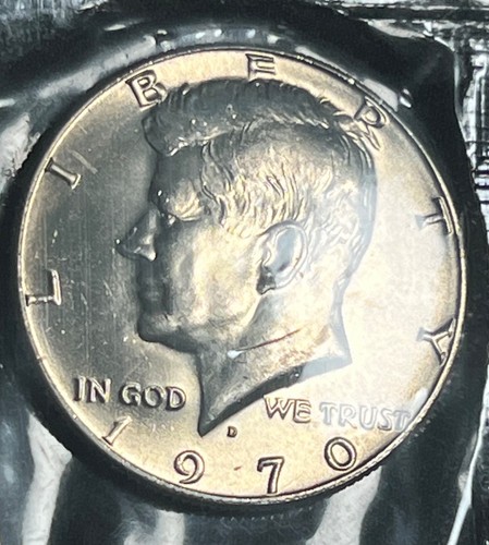 1970 kennedy half dollar - bu,