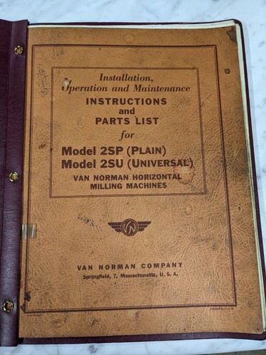 Van norman machine model 2sp - machine,