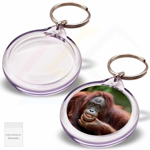 Round acrylic keyring - acrylic,