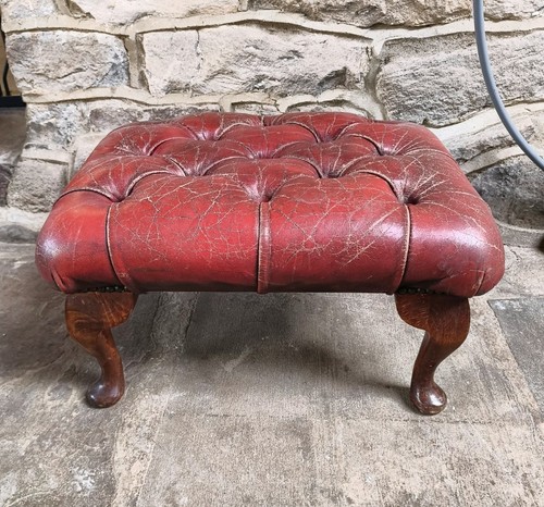Red oxblood antique leather - antique,