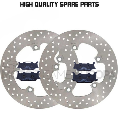 Front discs and pads - front,