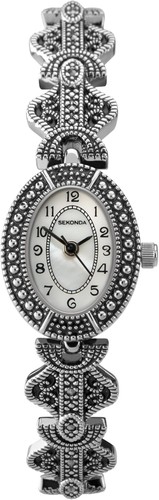 Sekonda 19mm marcasite vintage - sekonda,