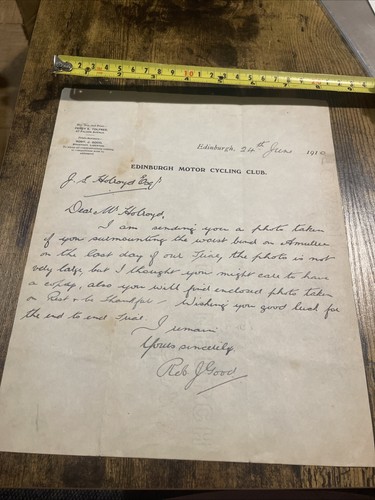 1910 original signed edinburgh - 1910,