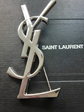 YSL brooch stamped silver XL