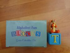GROLIER DISNEY ALPHABET FUN BLOCKS COLLECTION- T TIGGER WINNIE THE POOH FIGURINE
