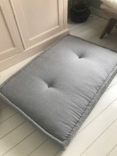 Moroccan Lounge Mattress Floor Cushion Abigail Aherne Grey 100% Cotton Unused