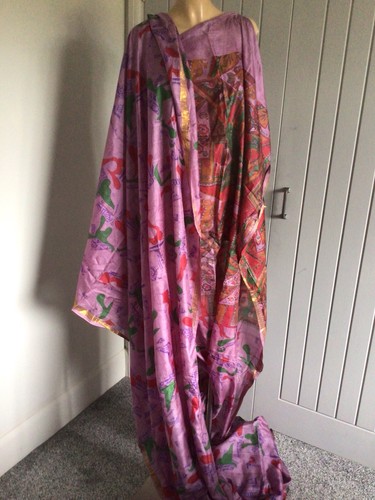 Vintage indian pure silk - indian, sari