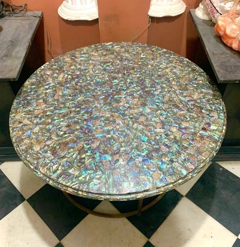 Abalone shell coffee table - coffee,