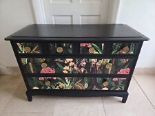 Little Gecko Interiors Botanical Decoupage Stag Minstrel Chest of 6 Drawers
