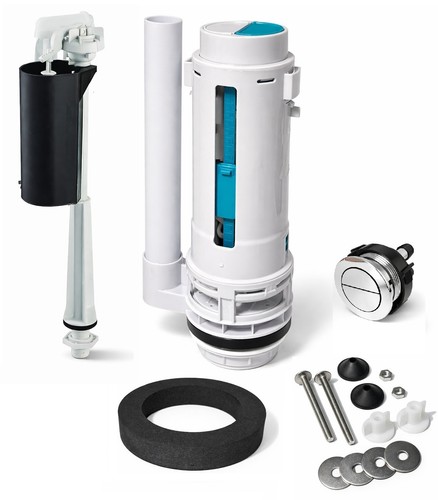 Dual toilet flush valve - valve, +