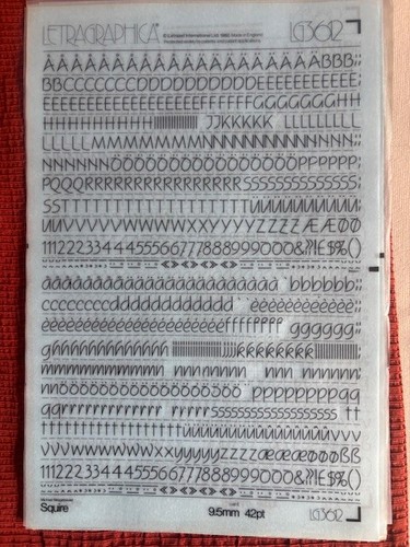 Letraset instant lettering - instant,