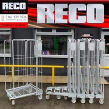  5 X REFURBISHED  THREESIDED ROLL CONTAINER , ROLL CAGE ROLLING PALLET £50 EACH 