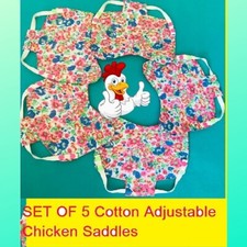 5X Chicken Saddle Apron Hen Feather Protector Jacket Coat Snaps Bantam ORPINGTON