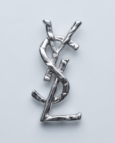 Auth ysl brooch - auth, silver